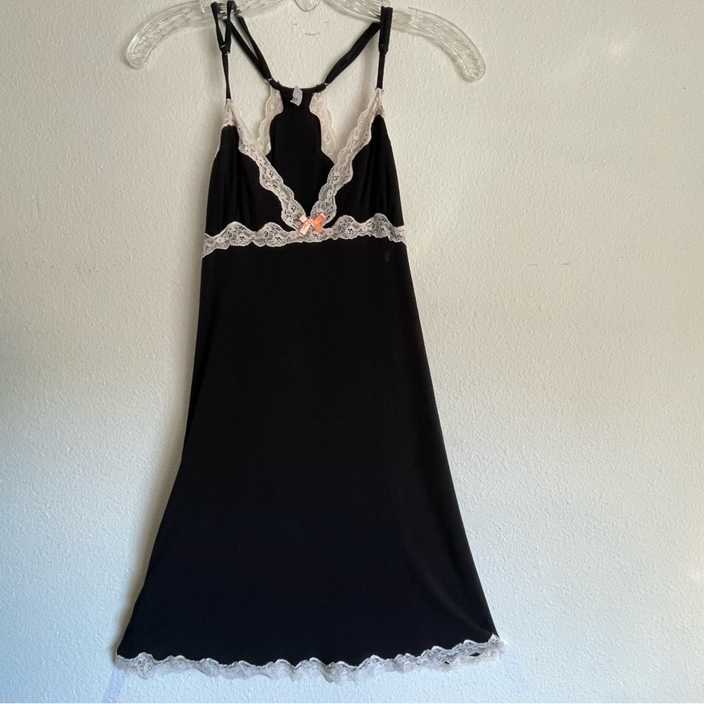 Womens ‎ Babydoll Mini Slip Dress Size M 90s Y2K Coquette Fairy Goth Delta sexy